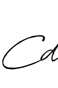 You should practise on your own different ways (Antro_Vectra_Bolder) to write your name (Cd) in signature. don't let someone else do it for you. Cd signature style 7 images and pictures png