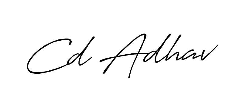 Also You can easily find your signature by using the search form. We will create Cd Adhav name handwritten signature images for you free of cost using Antro_Vectra_Bolder sign style. Cd Adhav signature style 7 images and pictures png