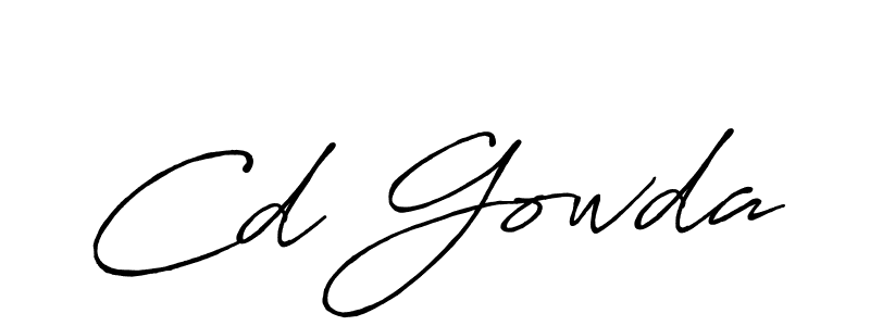 How to Draw Cd Gowda signature style? Antro_Vectra_Bolder is a latest design signature styles for name Cd Gowda. Cd Gowda signature style 7 images and pictures png