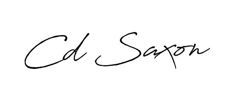 It looks lik you need a new signature style for name Cd Saxon. Design unique handwritten (Antro_Vectra_Bolder) signature with our free signature maker in just a few clicks. Cd Saxon signature style 7 images and pictures png