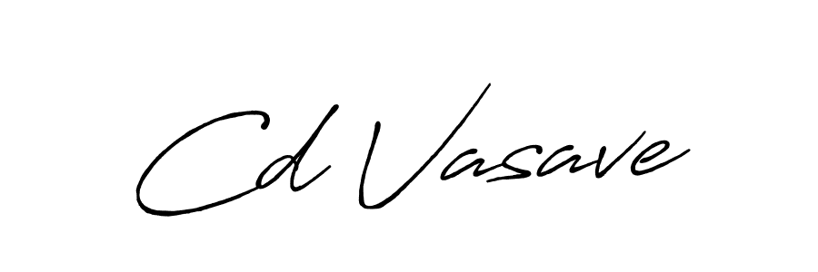 Cd Vasave stylish signature style. Best Handwritten Sign (Antro_Vectra_Bolder) for my name. Handwritten Signature Collection Ideas for my name Cd Vasave. Cd Vasave signature style 7 images and pictures png