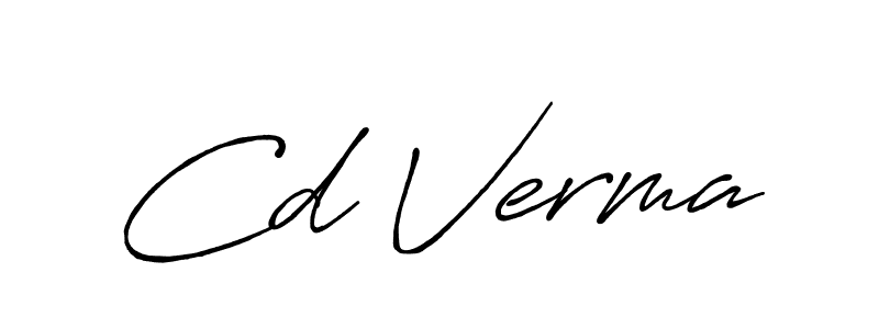 Make a beautiful signature design for name Cd Verma. Use this online signature maker to create a handwritten signature for free. Cd Verma signature style 7 images and pictures png