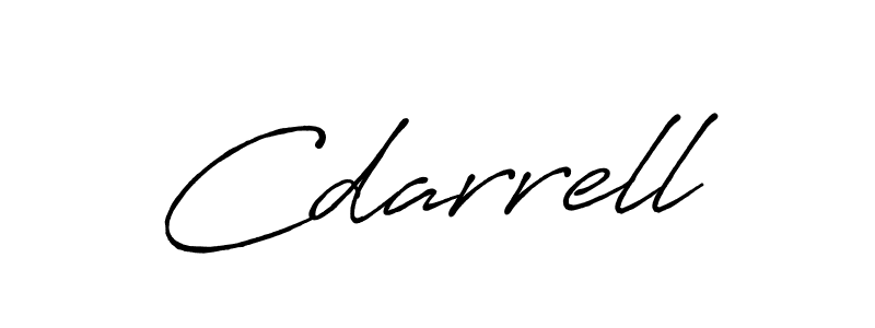 How to make Cdarrell name signature. Use Antro_Vectra_Bolder style for creating short signs online. This is the latest handwritten sign. Cdarrell signature style 7 images and pictures png