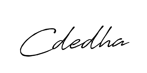 Make a beautiful signature design for name Cdedha. With this signature (Antro_Vectra_Bolder) style, you can create a handwritten signature for free. Cdedha signature style 7 images and pictures png