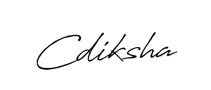 Use a signature maker to create a handwritten signature online. With this signature software, you can design (Antro_Vectra_Bolder) your own signature for name Cdiksha. Cdiksha signature style 7 images and pictures png