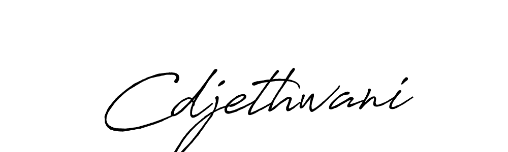Cdjethwani stylish signature style. Best Handwritten Sign (Antro_Vectra_Bolder) for my name. Handwritten Signature Collection Ideas for my name Cdjethwani. Cdjethwani signature style 7 images and pictures png
