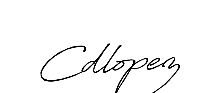 Cdlopez stylish signature style. Best Handwritten Sign (Antro_Vectra_Bolder) for my name. Handwritten Signature Collection Ideas for my name Cdlopez. Cdlopez signature style 7 images and pictures png