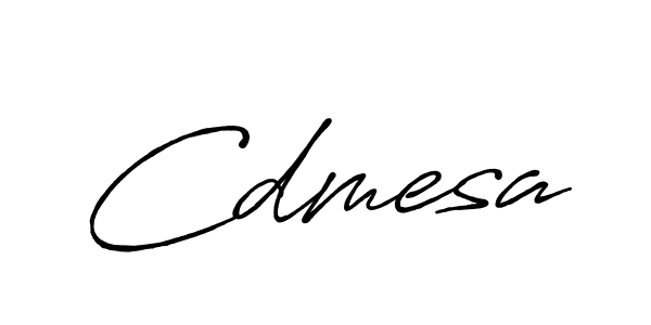 Make a beautiful signature design for name Cdmesa. With this signature (Antro_Vectra_Bolder) style, you can create a handwritten signature for free. Cdmesa signature style 7 images and pictures png