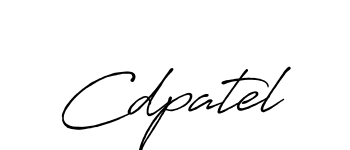 It looks lik you need a new signature style for name Cdpatel. Design unique handwritten (Antro_Vectra_Bolder) signature with our free signature maker in just a few clicks. Cdpatel signature style 7 images and pictures png