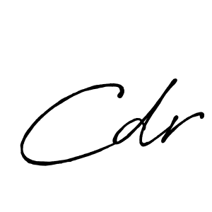 Design your own signature with our free online signature maker. With this signature software, you can create a handwritten (Antro_Vectra_Bolder) signature for name Cdr. Cdr signature style 7 images and pictures png