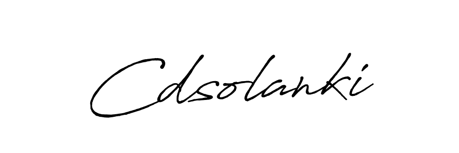 Create a beautiful signature design for name Cdsolanki. With this signature (Antro_Vectra_Bolder) fonts, you can make a handwritten signature for free. Cdsolanki signature style 7 images and pictures png