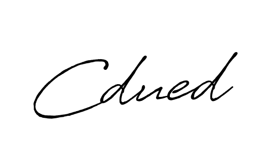 Cdued stylish signature style. Best Handwritten Sign (Antro_Vectra_Bolder) for my name. Handwritten Signature Collection Ideas for my name Cdued. Cdued signature style 7 images and pictures png