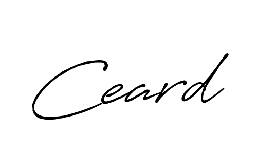 How to make Ceard signature? Antro_Vectra_Bolder is a professional autograph style. Create handwritten signature for Ceard name. Ceard signature style 7 images and pictures png