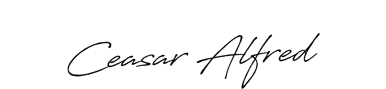 Design your own signature with our free online signature maker. With this signature software, you can create a handwritten (Antro_Vectra_Bolder) signature for name Ceasar Alfred. Ceasar Alfred signature style 7 images and pictures png