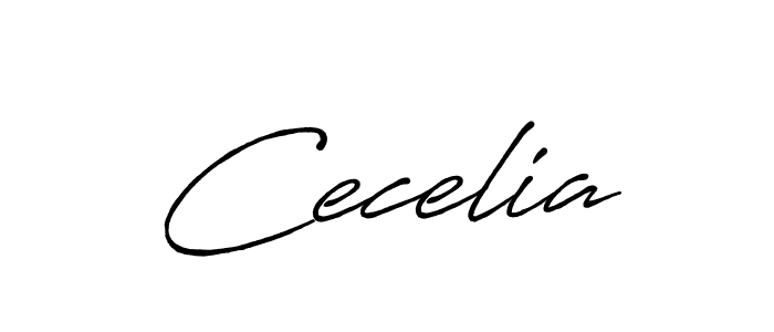 How to make Cecelia name signature. Use Antro_Vectra_Bolder style for creating short signs online. This is the latest handwritten sign. Cecelia signature style 7 images and pictures png