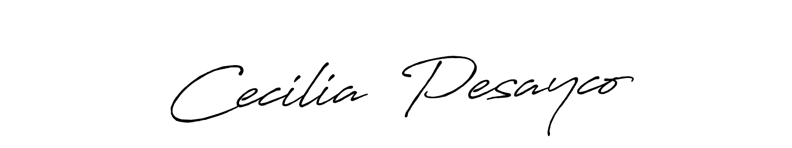It looks lik you need a new signature style for name Cecilia  Pesayco. Design unique handwritten (Antro_Vectra_Bolder) signature with our free signature maker in just a few clicks. Cecilia  Pesayco signature style 7 images and pictures png