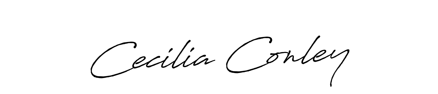 Design your own signature with our free online signature maker. With this signature software, you can create a handwritten (Antro_Vectra_Bolder) signature for name Cecilia Conley. Cecilia Conley signature style 7 images and pictures png
