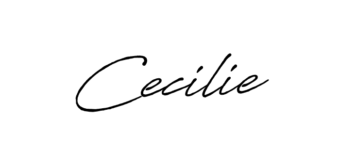 Cecilie stylish signature style. Best Handwritten Sign (Antro_Vectra_Bolder) for my name. Handwritten Signature Collection Ideas for my name Cecilie. Cecilie signature style 7 images and pictures png