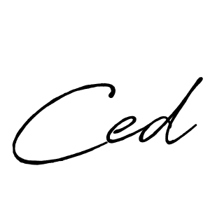 Ced stylish signature style. Best Handwritten Sign (Antro_Vectra_Bolder) for my name. Handwritten Signature Collection Ideas for my name Ced. Ced signature style 7 images and pictures png