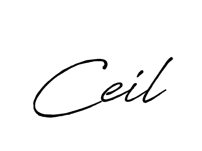 Ceil stylish signature style. Best Handwritten Sign (Antro_Vectra_Bolder) for my name. Handwritten Signature Collection Ideas for my name Ceil. Ceil signature style 7 images and pictures png