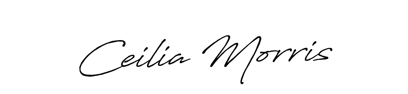 Design your own signature with our free online signature maker. With this signature software, you can create a handwritten (Antro_Vectra_Bolder) signature for name Ceilia Morris. Ceilia Morris signature style 7 images and pictures png