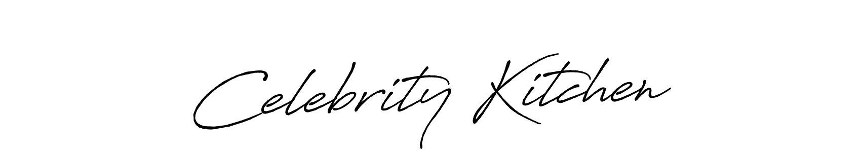 How to make Celebrity Kitchen name signature. Use Antro_Vectra_Bolder style for creating short signs online. This is the latest handwritten sign. Celebrity Kitchen signature style 7 images and pictures png
