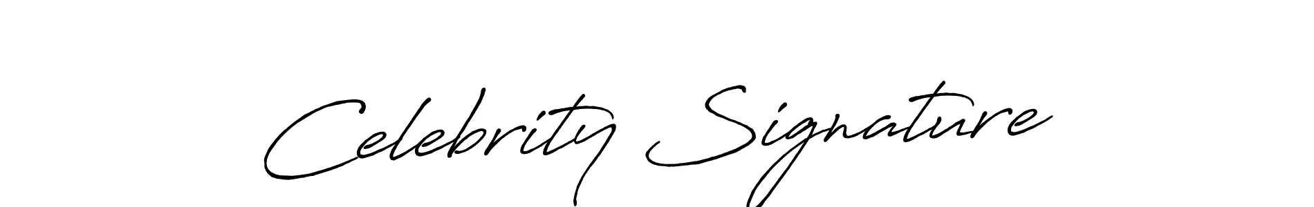 Celebrity Signature stylish signature style. Best Handwritten Sign (Antro_Vectra_Bolder) for my name. Handwritten Signature Collection Ideas for my name Celebrity Signature. Celebrity Signature signature style 7 images and pictures png