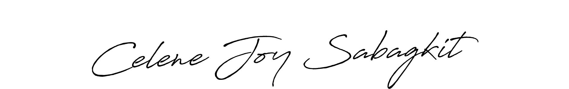 Use a signature maker to create a handwritten signature online. With this signature software, you can design (Antro_Vectra_Bolder) your own signature for name Celene Joy Sabagkit. Celene Joy Sabagkit signature style 7 images and pictures png