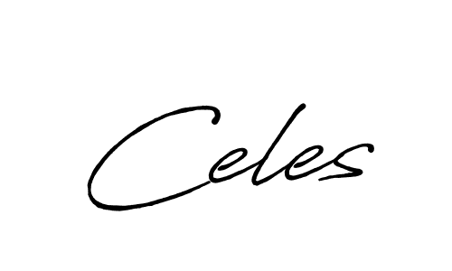 How to make Celes signature? Antro_Vectra_Bolder is a professional autograph style. Create handwritten signature for Celes name. Celes signature style 7 images and pictures png