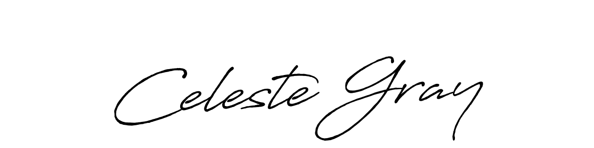 Create a beautiful signature design for name Celeste Gray. With this signature (Antro_Vectra_Bolder) fonts, you can make a handwritten signature for free. Celeste Gray signature style 7 images and pictures png