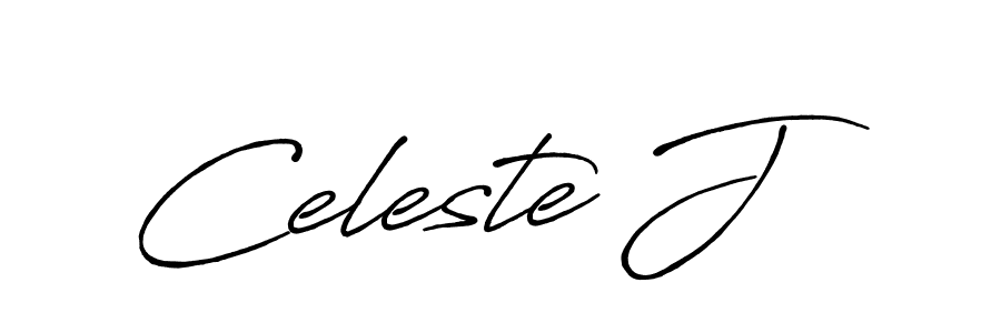 How to make Celeste J signature? Antro_Vectra_Bolder is a professional autograph style. Create handwritten signature for Celeste J name. Celeste J signature style 7 images and pictures png