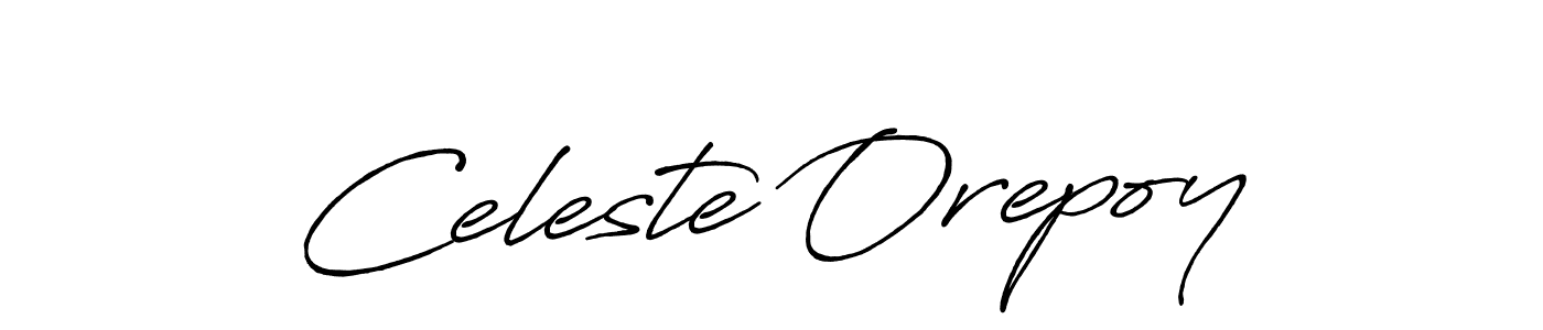 Best and Professional Signature Style for Celeste Orepoy. Antro_Vectra_Bolder Best Signature Style Collection. Celeste Orepoy signature style 7 images and pictures png