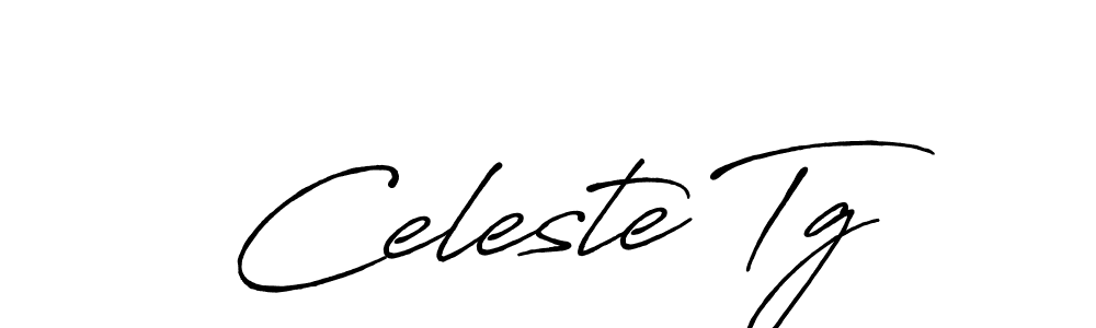 Use a signature maker to create a handwritten signature online. With this signature software, you can design (Antro_Vectra_Bolder) your own signature for name Celeste Tg. Celeste Tg signature style 7 images and pictures png