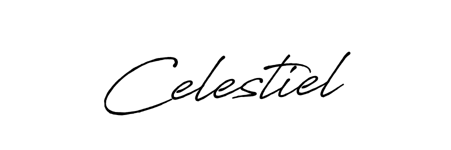 Similarly Antro_Vectra_Bolder is the best handwritten signature design. Signature creator online .You can use it as an online autograph creator for name Celestiel. Celestiel signature style 7 images and pictures png