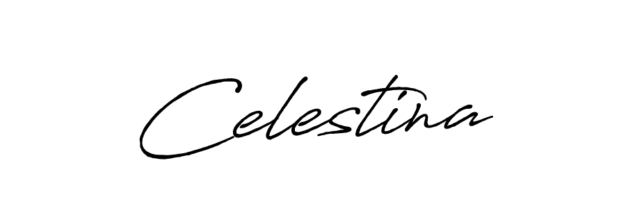 Create a beautiful signature design for name Celestina. With this signature (Antro_Vectra_Bolder) fonts, you can make a handwritten signature for free. Celestina signature style 7 images and pictures png