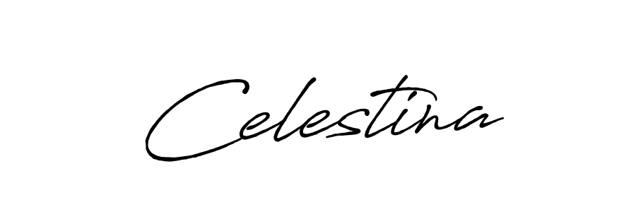 Create a beautiful signature design for name Celestina. With this signature (Antro_Vectra_Bolder) fonts, you can make a handwritten signature for free. Celestina signature style 7 images and pictures png