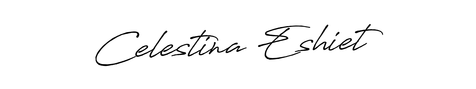 How to Draw Celestina Eshiet signature style? Antro_Vectra_Bolder is a latest design signature styles for name Celestina Eshiet. Celestina Eshiet signature style 7 images and pictures png