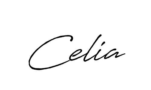 Create a beautiful signature design for name Celia. With this signature (Antro_Vectra_Bolder) fonts, you can make a handwritten signature for free. Celia signature style 7 images and pictures png