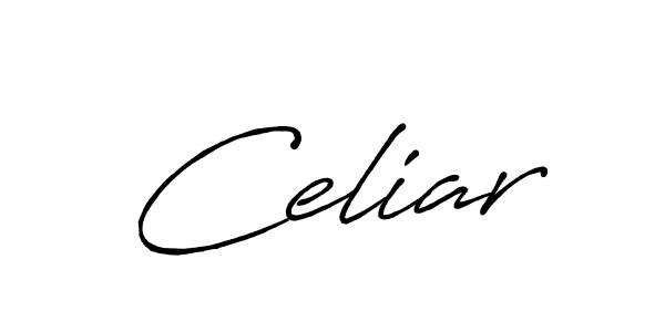 Celiar stylish signature style. Best Handwritten Sign (Antro_Vectra_Bolder) for my name. Handwritten Signature Collection Ideas for my name Celiar. Celiar signature style 7 images and pictures png