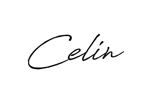 How to make Celin signature? Antro_Vectra_Bolder is a professional autograph style. Create handwritten signature for Celin name. Celin signature style 7 images and pictures png