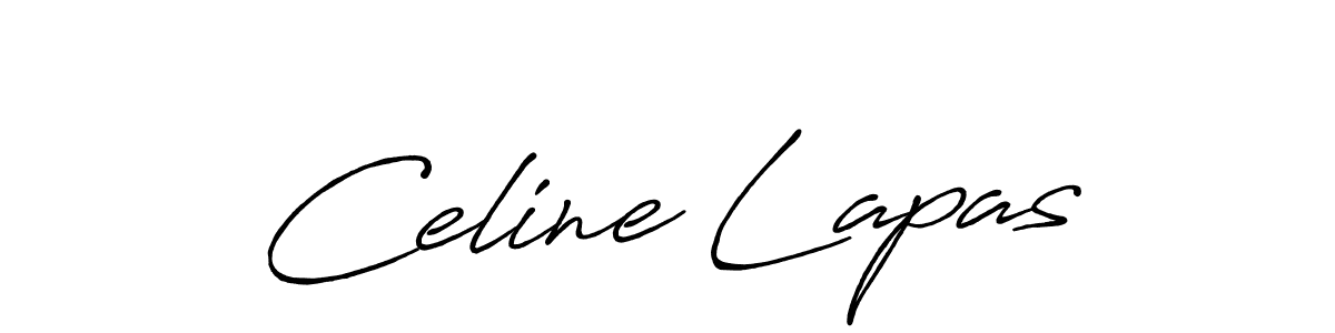 Also we have Celine Lapas name is the best signature style. Create professional handwritten signature collection using Antro_Vectra_Bolder autograph style. Celine Lapas signature style 7 images and pictures png