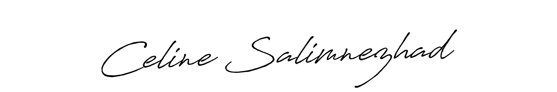 How to make Celine Salimnezhad signature? Antro_Vectra_Bolder is a professional autograph style. Create handwritten signature for Celine Salimnezhad name. Celine Salimnezhad signature style 7 images and pictures png