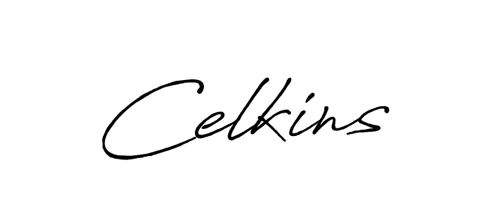 How to make Celkins signature? Antro_Vectra_Bolder is a professional autograph style. Create handwritten signature for Celkins name. Celkins signature style 7 images and pictures png