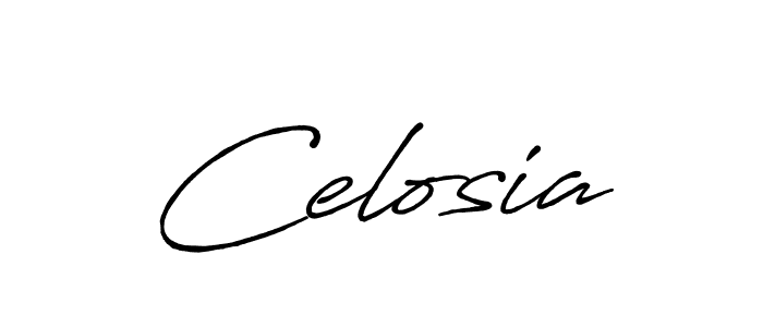 Design your own signature with our free online signature maker. With this signature software, you can create a handwritten (Antro_Vectra_Bolder) signature for name Celosia. Celosia signature style 7 images and pictures png