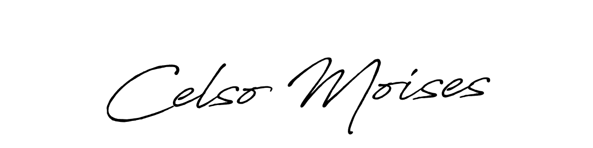 Create a beautiful signature design for name Celso Moises. With this signature (Antro_Vectra_Bolder) fonts, you can make a handwritten signature for free. Celso Moises signature style 7 images and pictures png