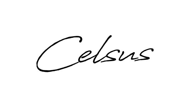 Make a beautiful signature design for name Celsus. With this signature (Antro_Vectra_Bolder) style, you can create a handwritten signature for free. Celsus signature style 7 images and pictures png