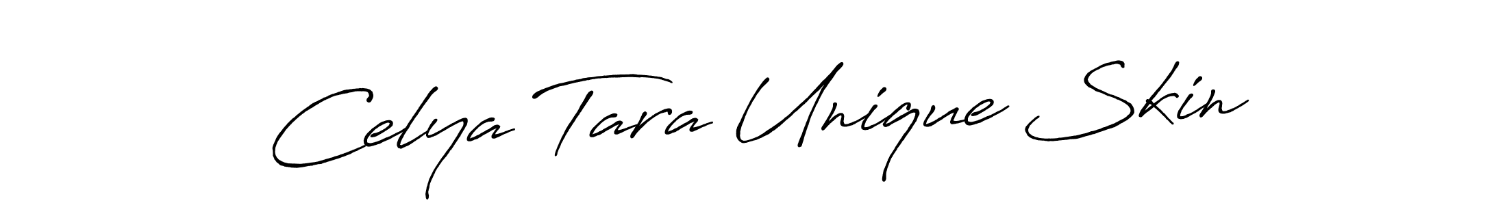 Once you've used our free online signature maker to create your best signature Antro_Vectra_Bolder style, it's time to enjoy all of the benefits that Celya Tara Unique Skin name signing documents. Celya Tara Unique Skin signature style 7 images and pictures png