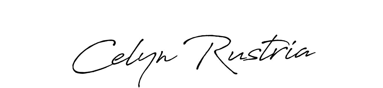 Design your own signature with our free online signature maker. With this signature software, you can create a handwritten (Antro_Vectra_Bolder) signature for name Celyn Rustria. Celyn Rustria signature style 7 images and pictures png
