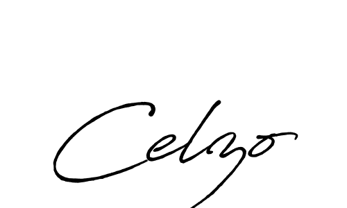 Celzo stylish signature style. Best Handwritten Sign (Antro_Vectra_Bolder) for my name. Handwritten Signature Collection Ideas for my name Celzo. Celzo signature style 7 images and pictures png