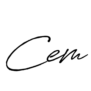 Similarly Antro_Vectra_Bolder is the best handwritten signature design. Signature creator online .You can use it as an online autograph creator for name Cem. Cem signature style 7 images and pictures png